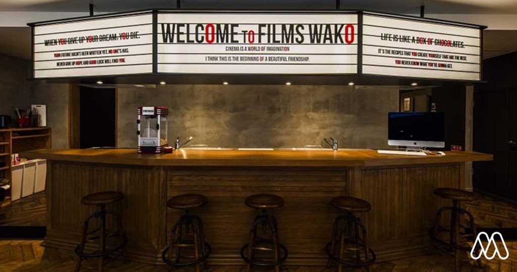 Films Wako อพาร์ตเมนต์สุดแนว อย่างกับยกบ้านไปอยู่ในโรงหนัง