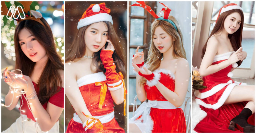 Hot Girls 2019 | เก็บตก 9 สาวสวยที่มาในธีม Merry christmas and Happy new year