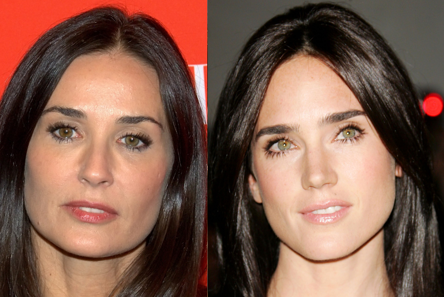 10.Demi Moore , Jennifer Connelly.