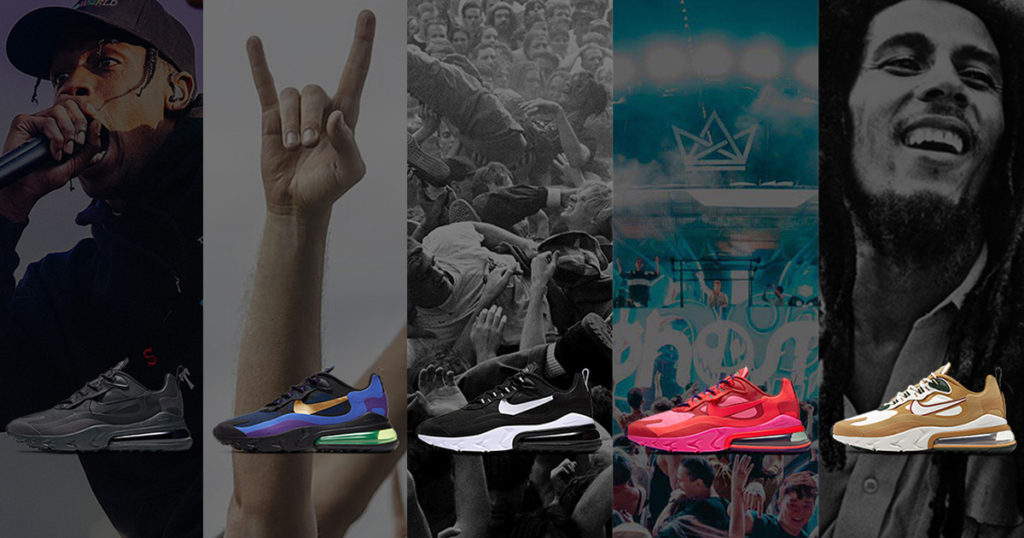 Air Max 270 ของ Nike ส่งมอบคอลเล็คชั่นใหม่ที่ได้รับแรงบันดาลใจมาจากแนวเพลง