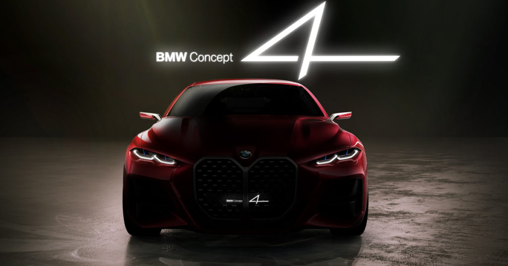 แนวคิดของ BMW Concept 4 เป็นรถสปอร์ตคูเป้ที่โฉบเฉี่ยว