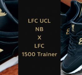 นิวบาลานซ์ให้พรลิเวอร์พูลด้วยสีดำและสีทองในรุ่น LFC UCL NB X LFC 1500 TRAINER