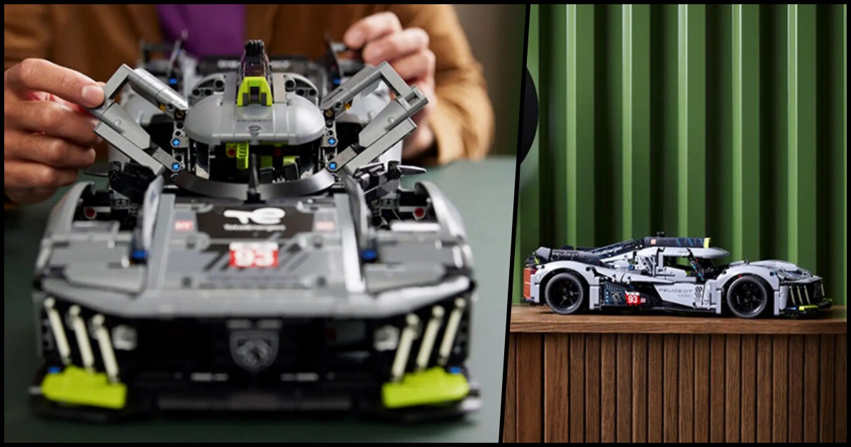 LEGO Technic Peugeot 9X8 LMdH Racer นี้มีมอเตอร์ไฟฟ้าที่ใช้งานได้